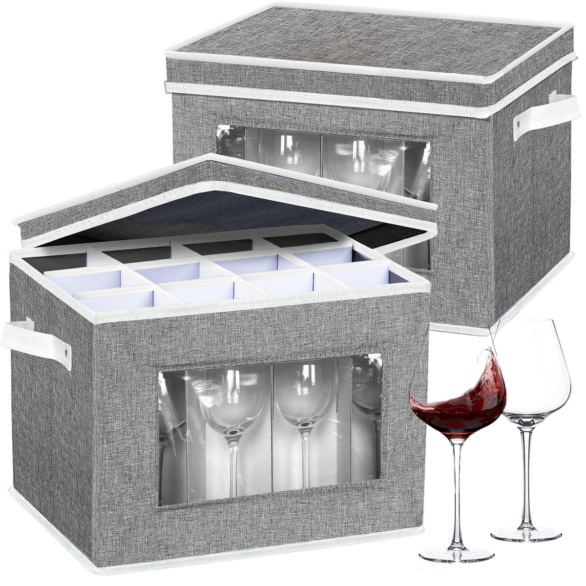 2 Pack Stemware Storage Cases (2 Count)