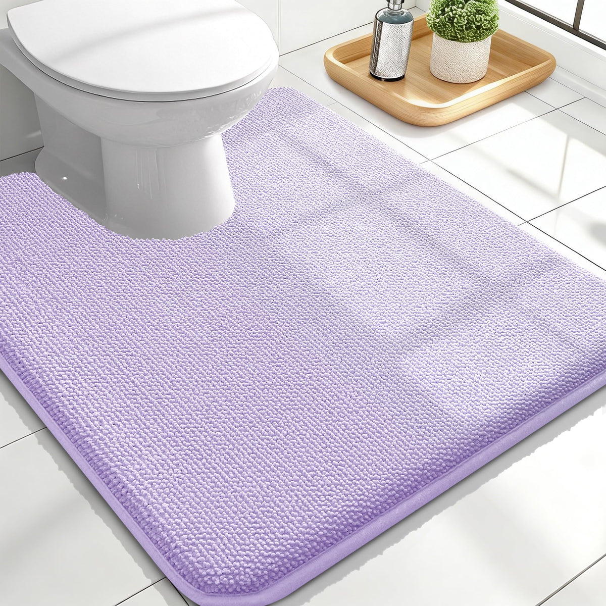 Memory Foam Bathroom Toilet Rugs U