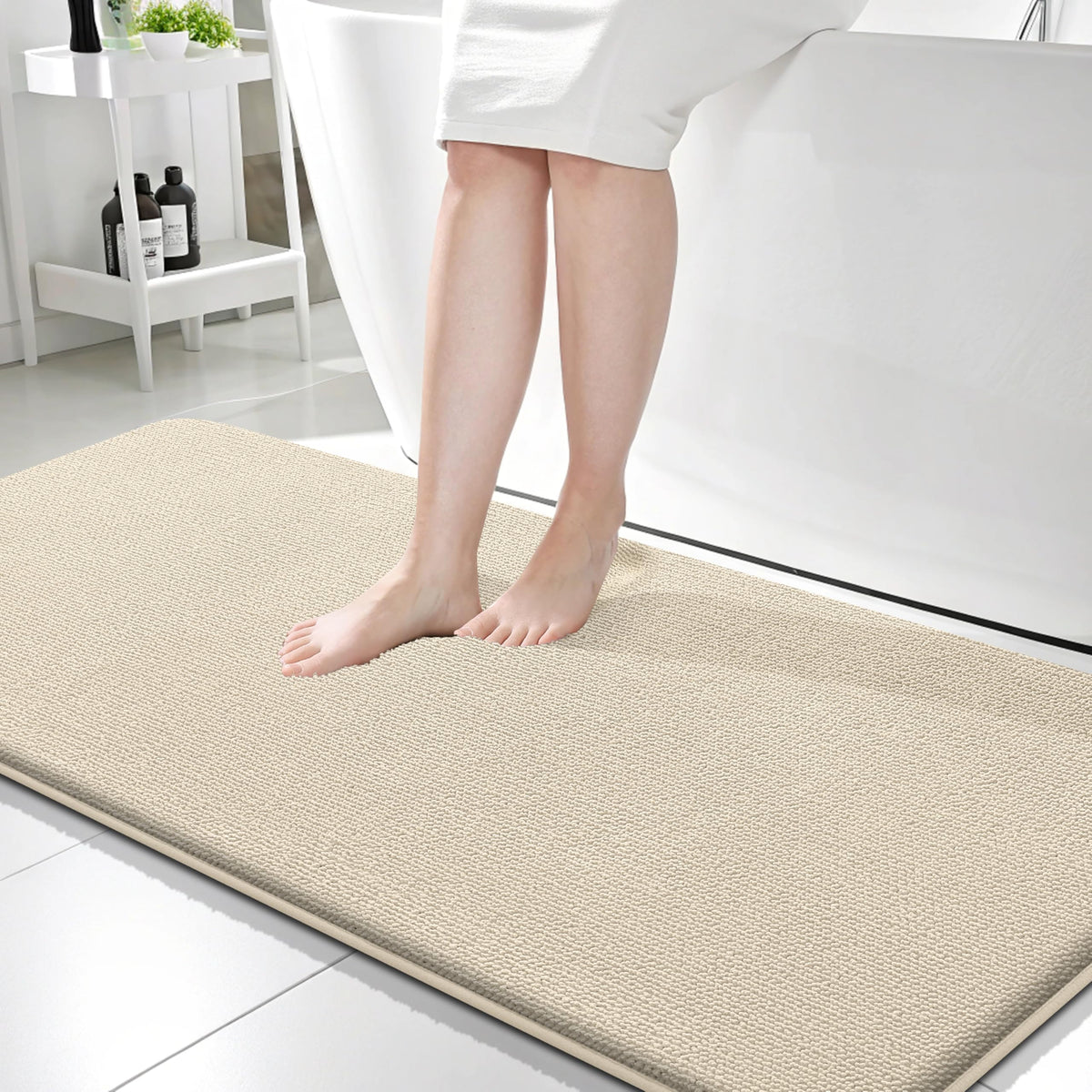 Memory Foam Bathroom Runner Rug 59x24 (13.5 Sq Ft)