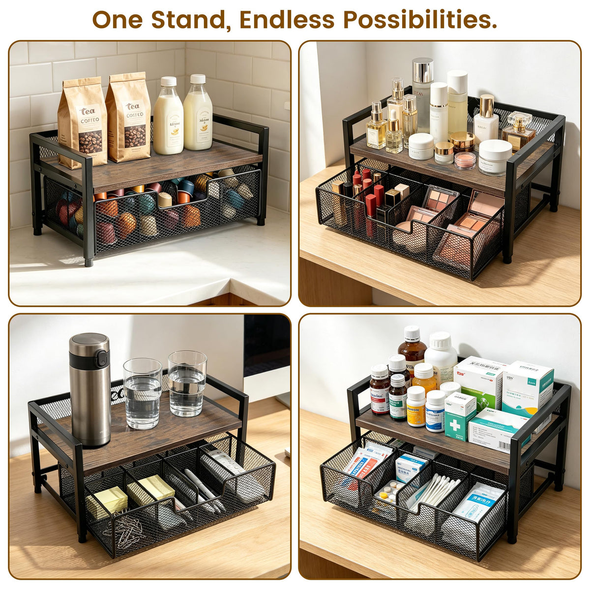 2 Tier Tea Bag Organizer