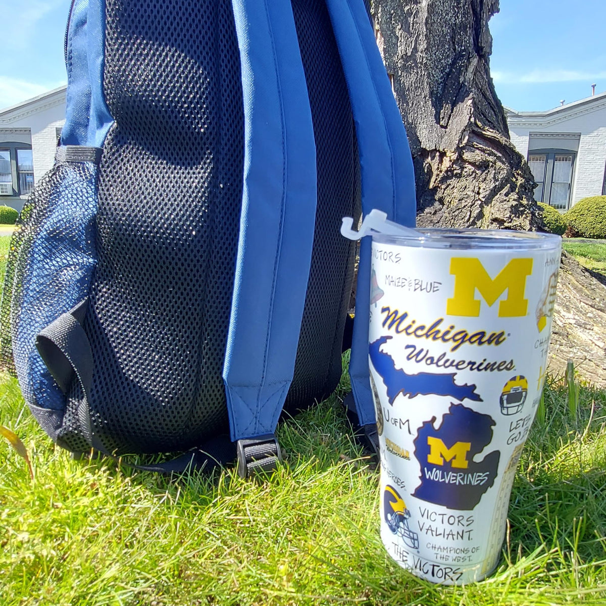 University of Michigan 30oz Stainless Steel 3D Icon Tumbler