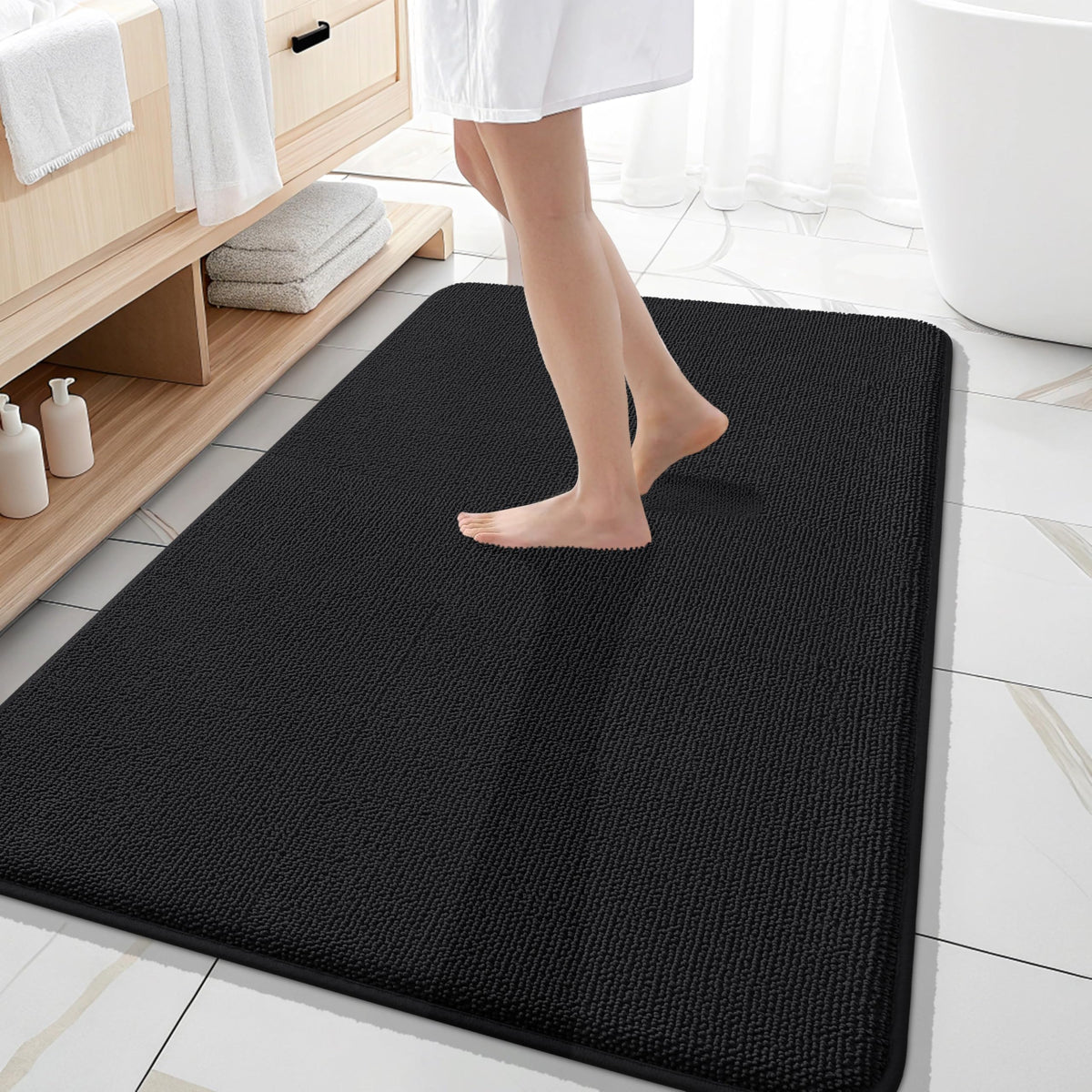 Memory Foam Large Bathroom Rugs 59x35