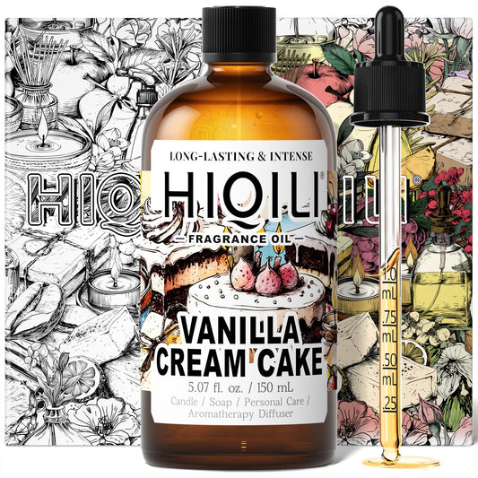 Vanilla Cream Cake Fragrance Oil for Soap Making (5.07 Fl Oz)