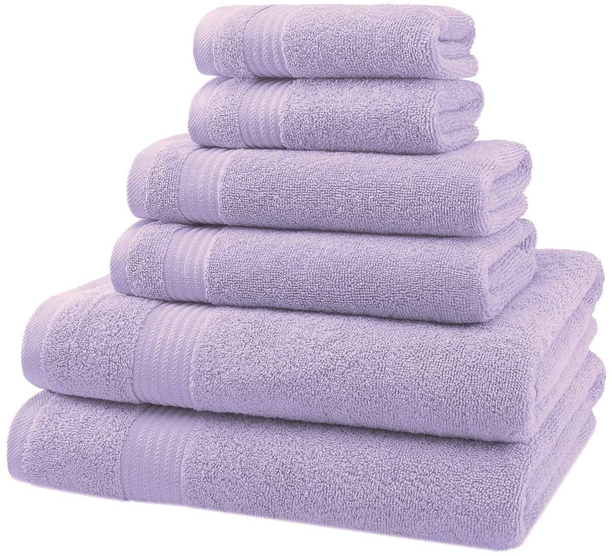 6 Piece Towel Set for Bathroom (6 Count)