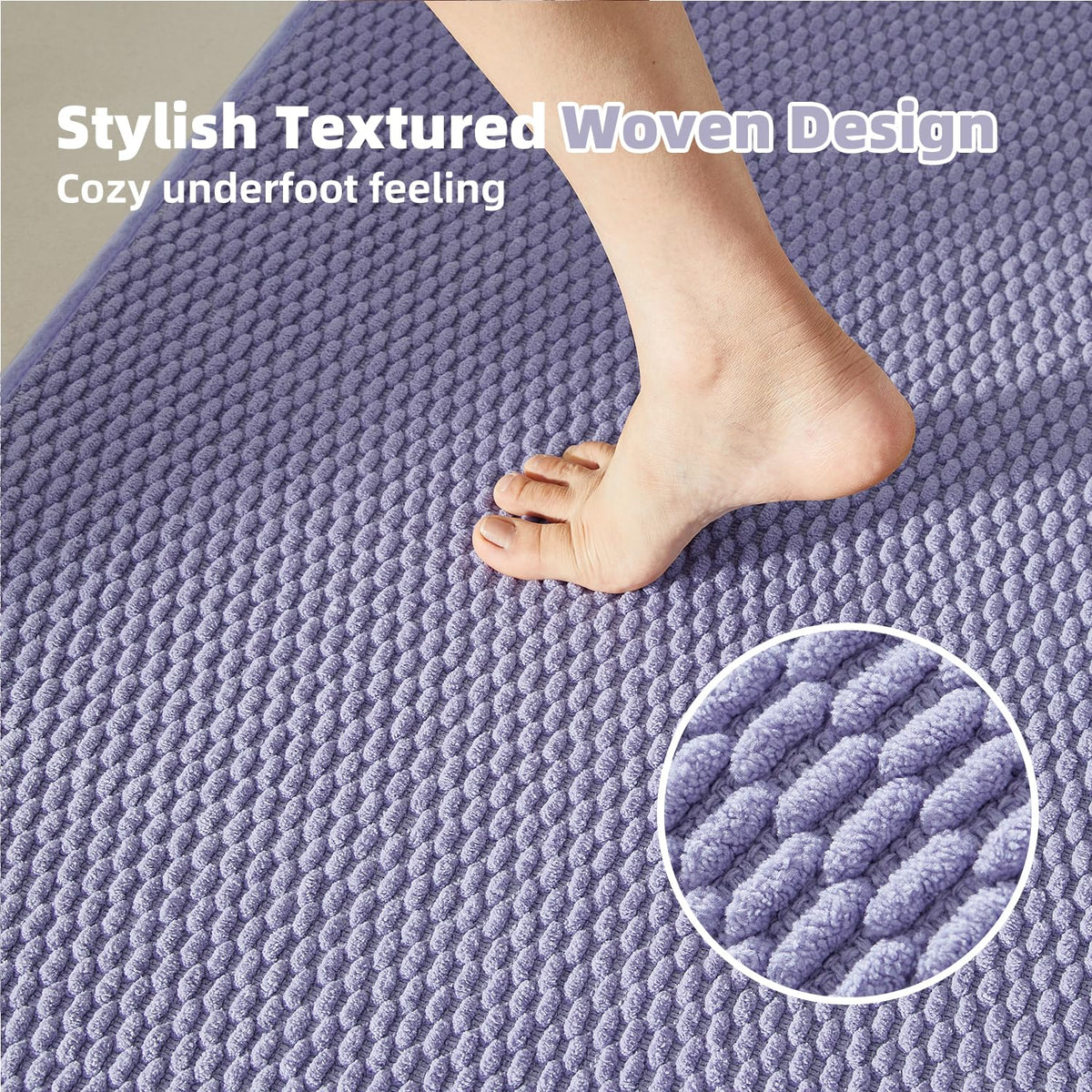 Bathroom Rugs Non Slip Washable (2.67 Sq Ft)