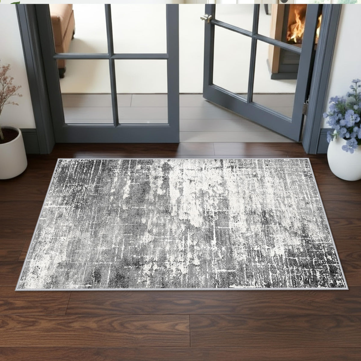 Abstract 2x4 Entryway Area Rugs (8 Sq Ft)
