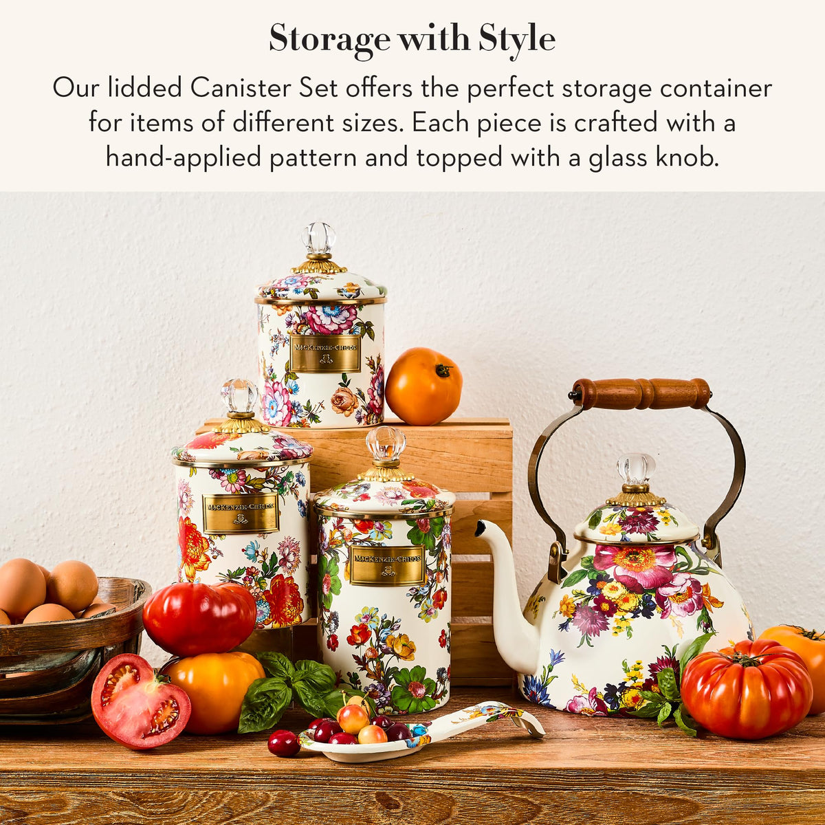 Enamel Canister Set
