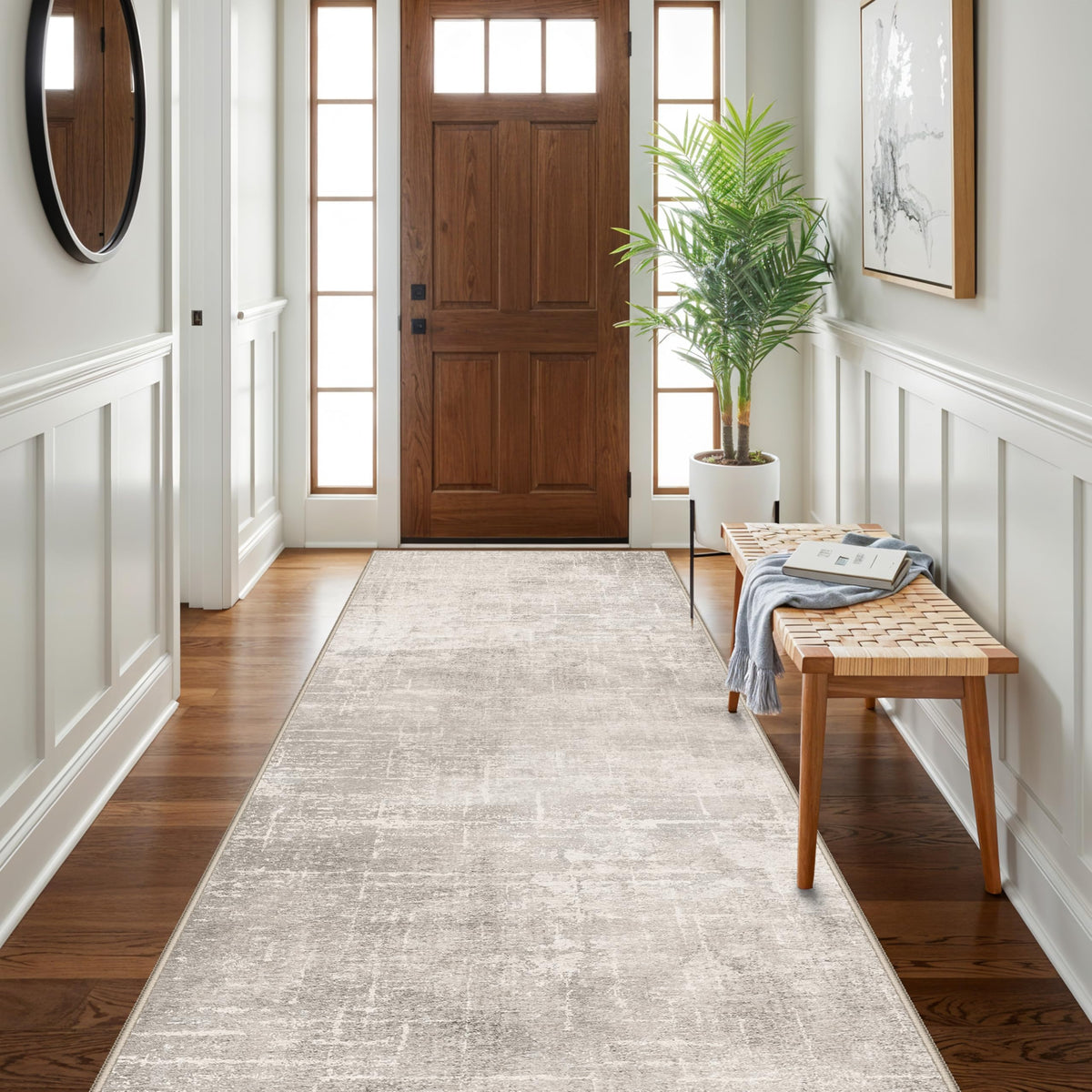 Hallway 4x10 Washable Runner Rug (40 Sq Ft)