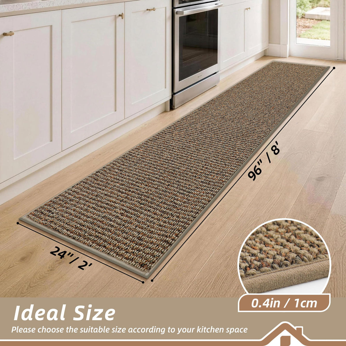 Kitchen Runner Rugs 24"x96"
