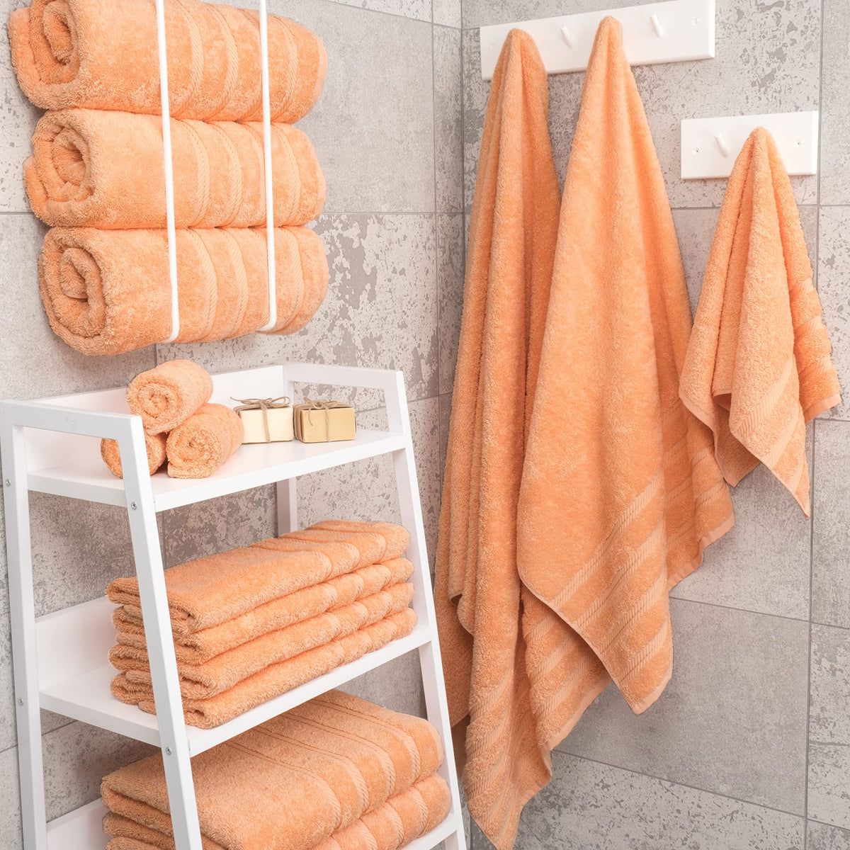 100% Cotton Luxury Turkish Towels (4 Count)