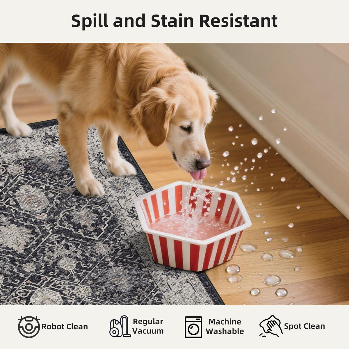3 Pieces Kitchen Rug Sets (24 Sq Ft)
