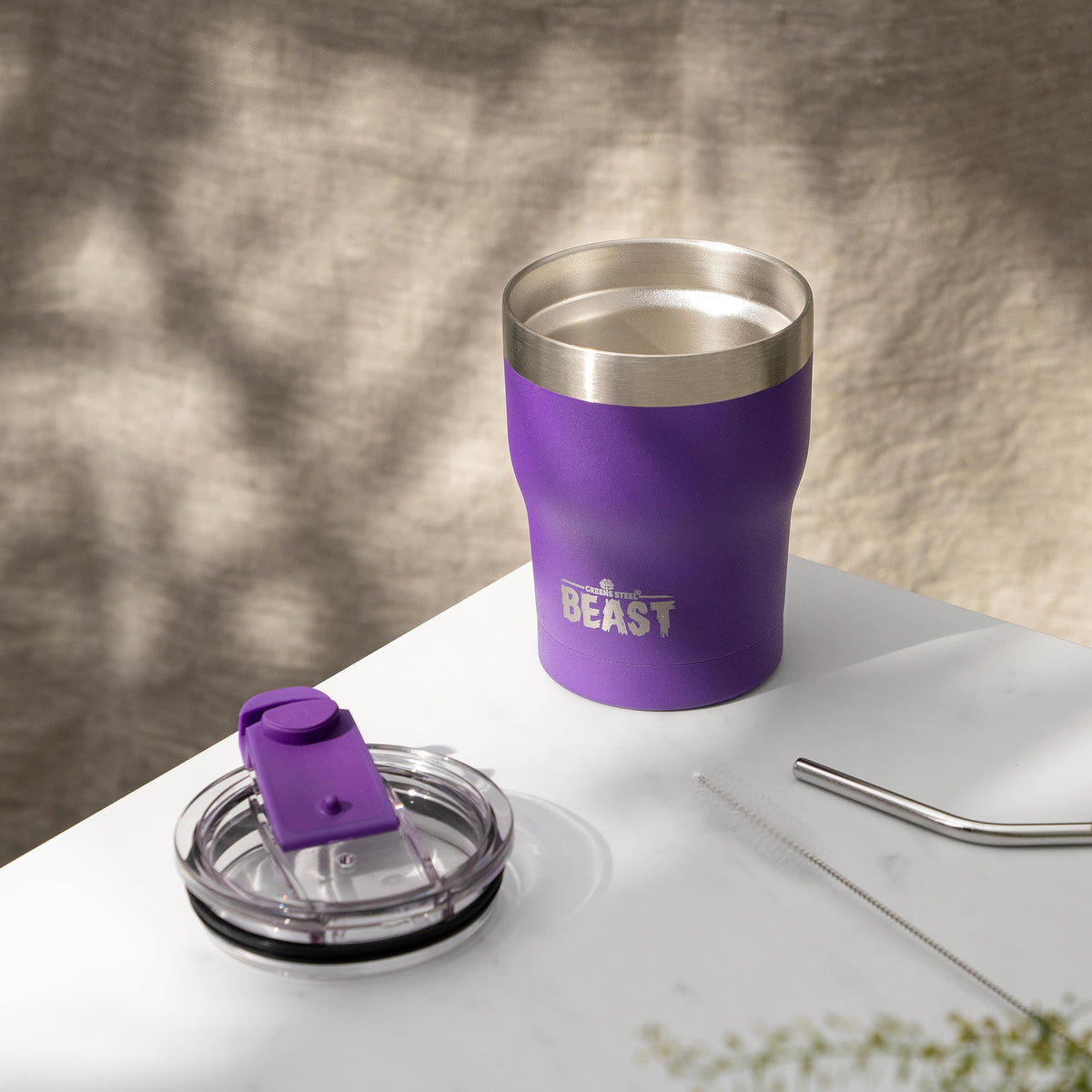 Beast 10 oz Tumbler Stainless Steel Vacuum Insulated Coffee Ice Cup Double Wall Travel Flask