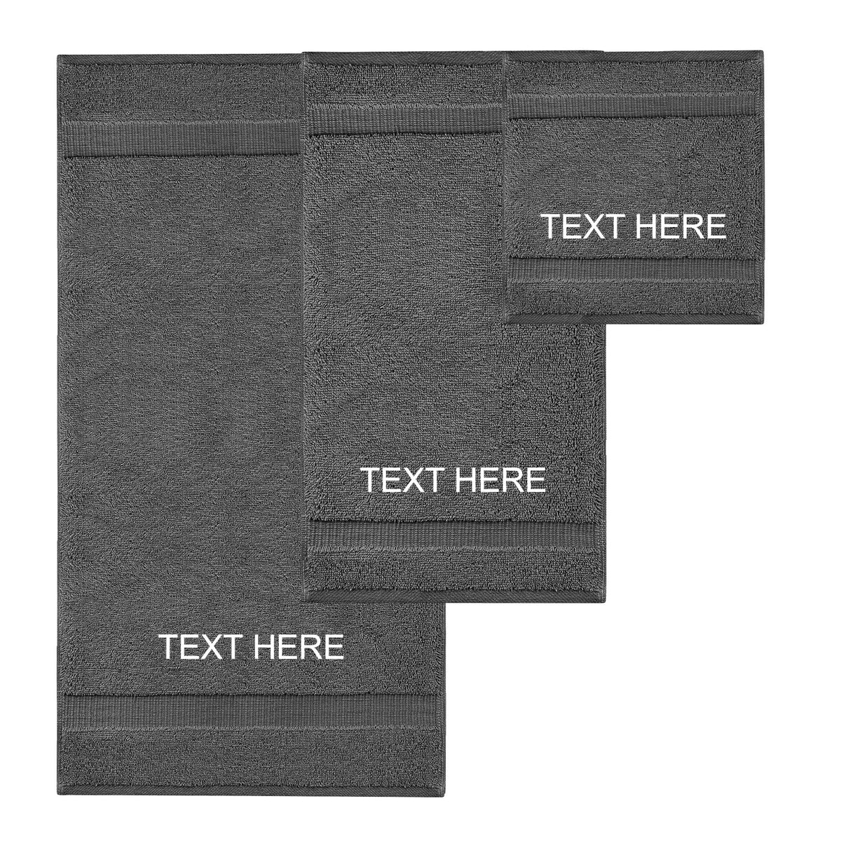 100% Cotton Personalized 3 (3 Count)