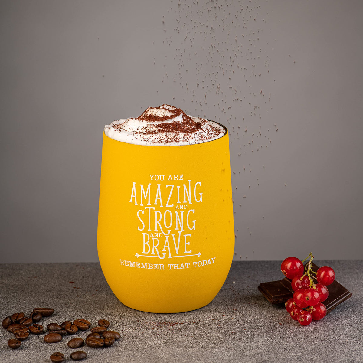 Insulated Wine Tumbler Cup with Lid 12 oz