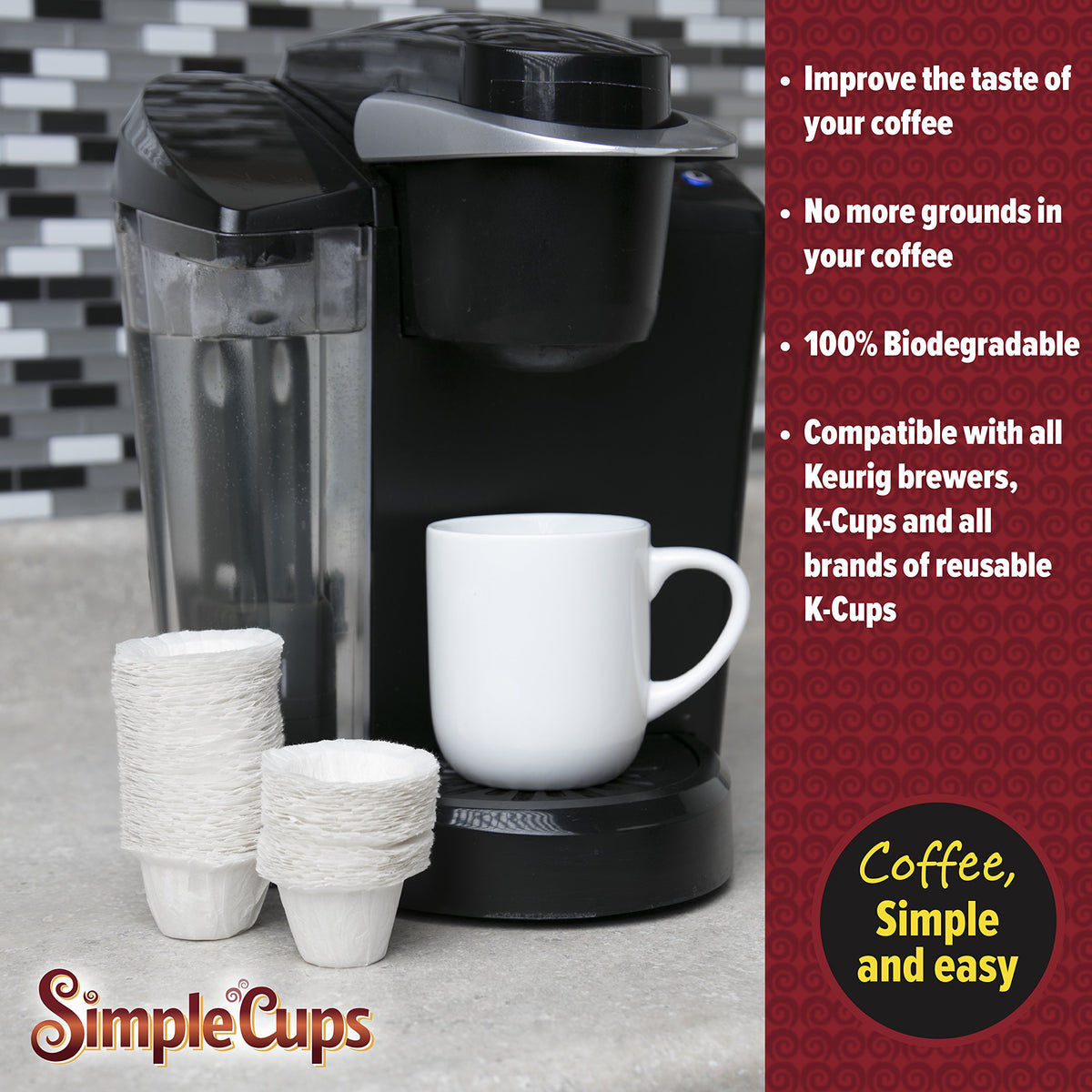 Disposable Paper Coffee Filters 300 Count