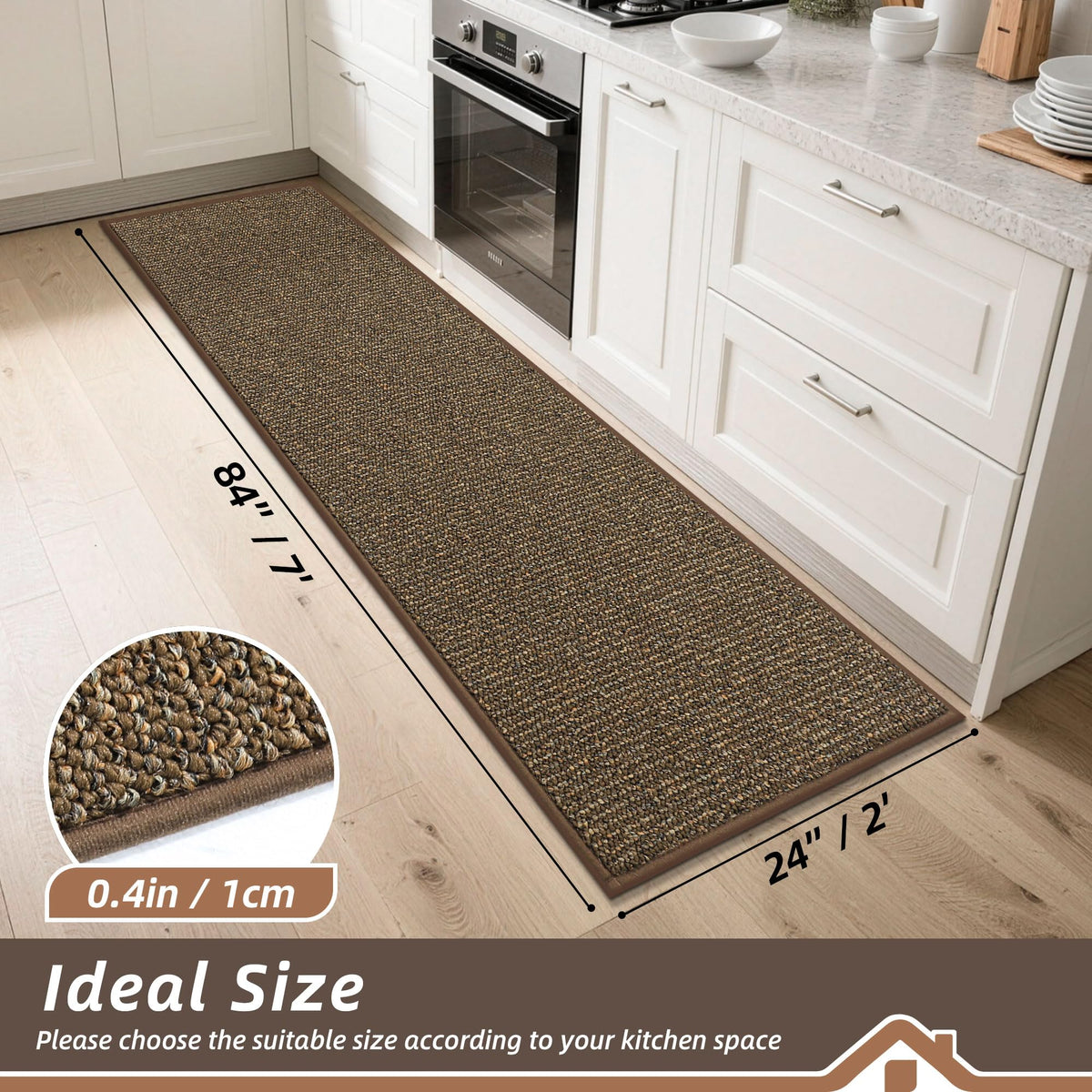 Kitchen Runner Rugs 24"x84"