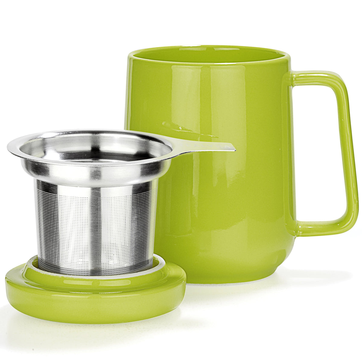 Peak Ceramic Lime Tea Cup Infuser