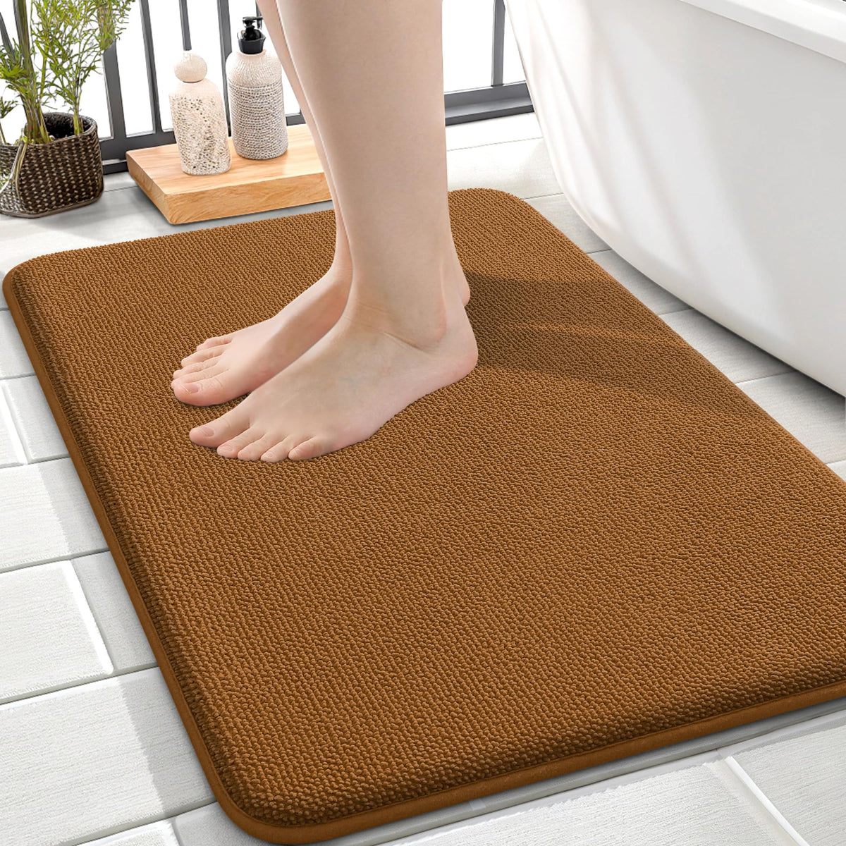 Memory Foam Small Bathroom Rugs 24x16