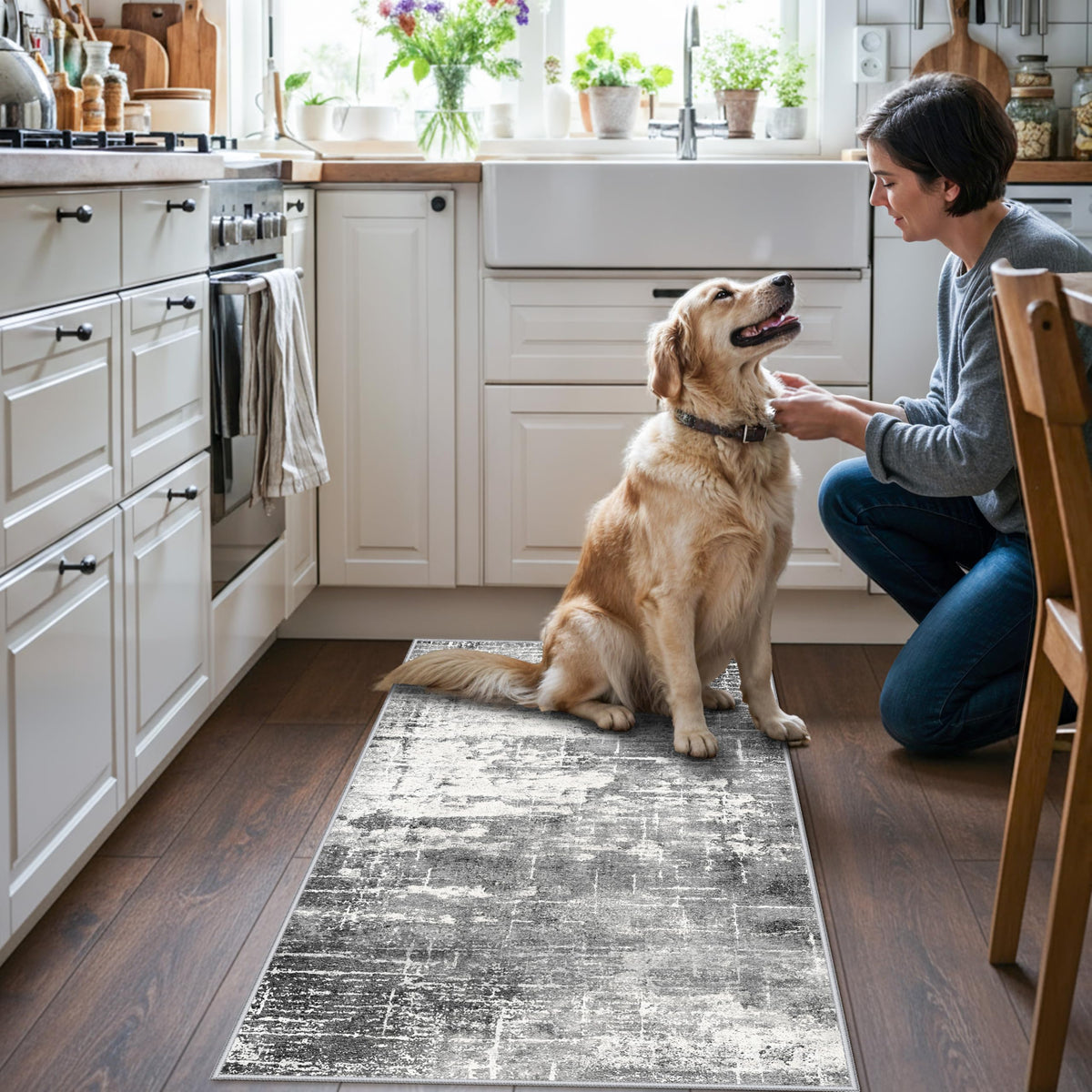 Abstract 2x4 Entryway Area Rugs (8 Sq Ft)