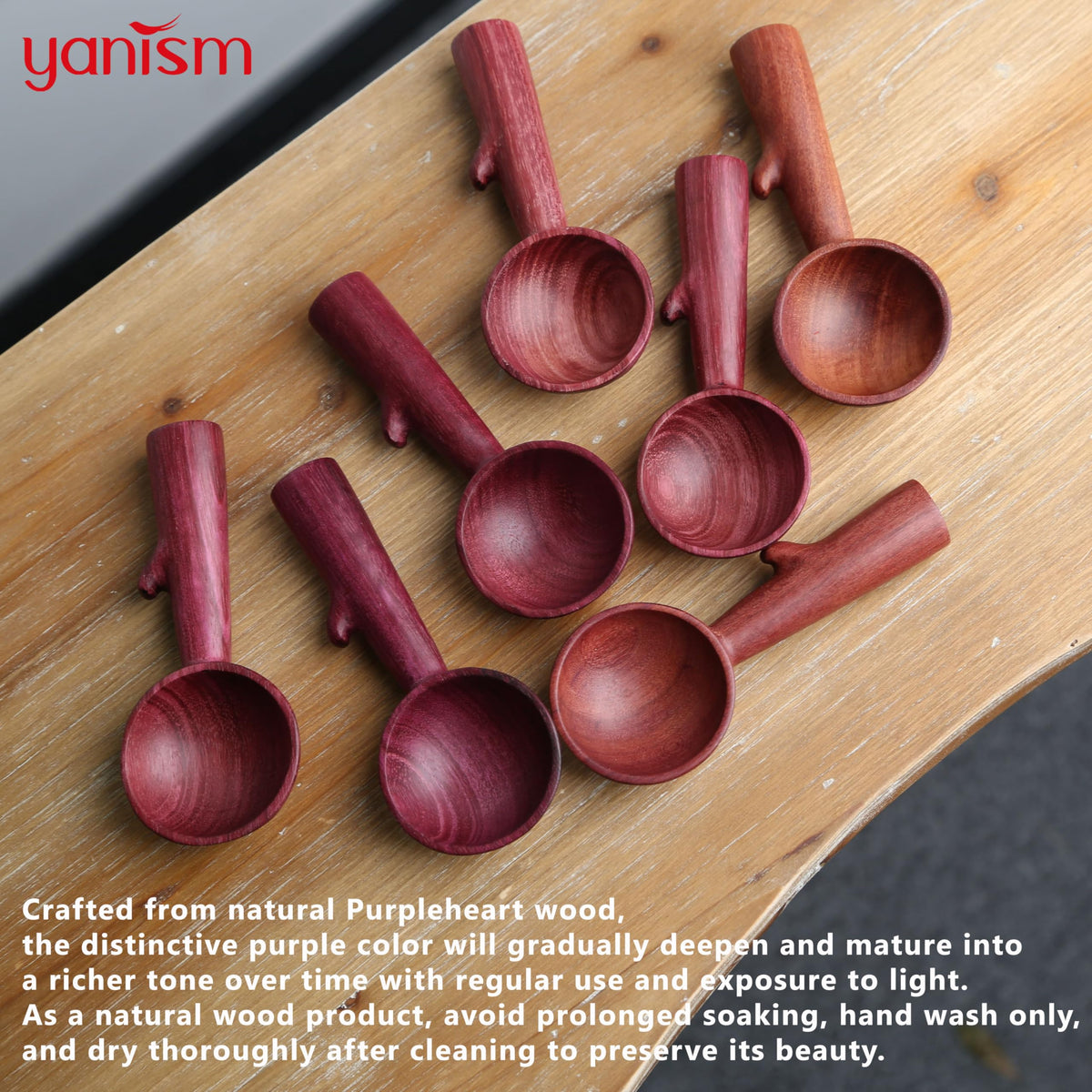 Purpleheart Coffee Scoop