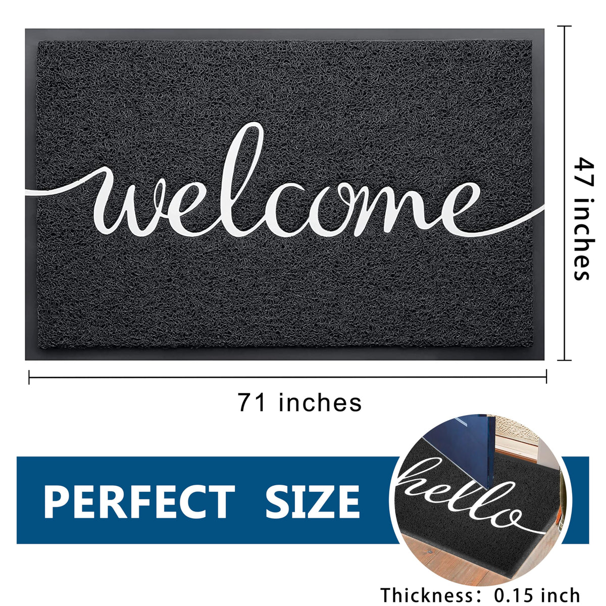 Funny Welcome Mats Outside (23 Sq Ft)
