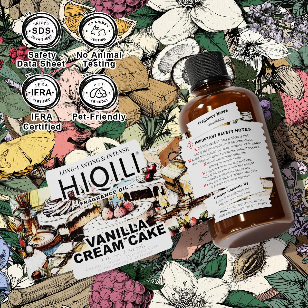 Vanilla Cream Cake Fragrance Oil for Soap Making