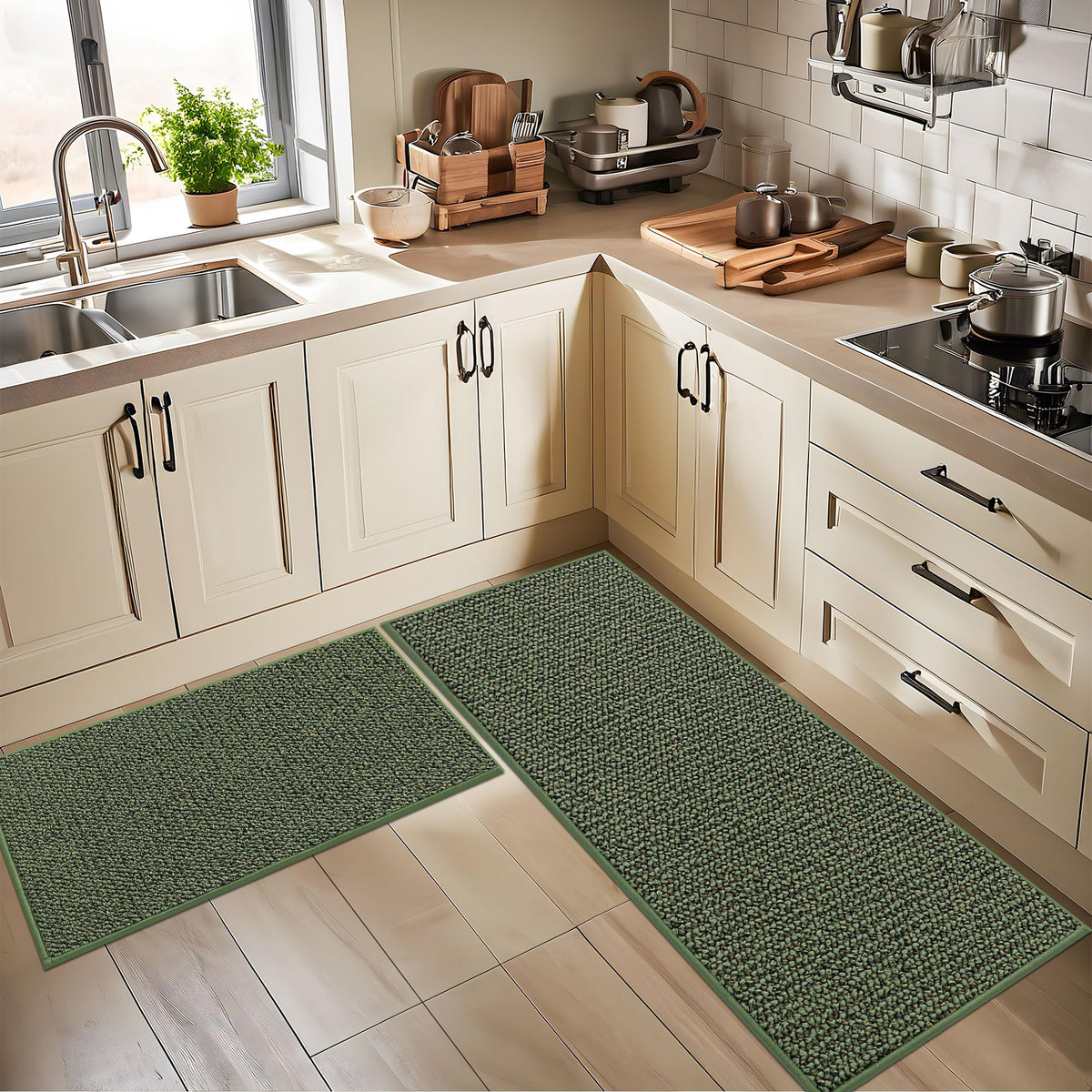 Kitchen Rugs and Mats 2PCS Non