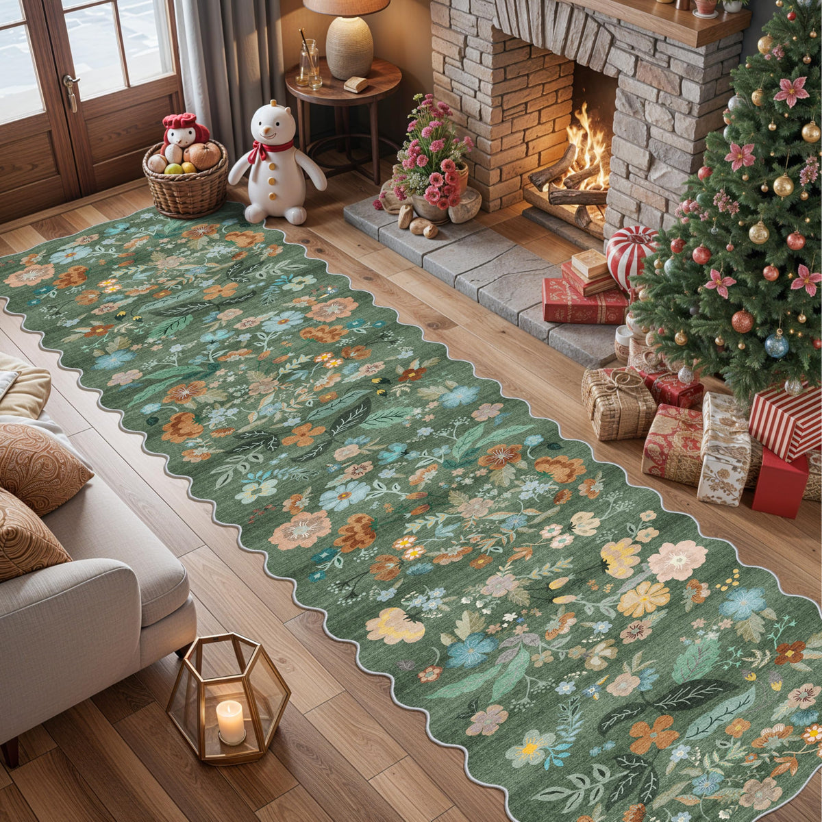 Washable 2'6x12 Hallway Runner Rug (30 Sq Ft)