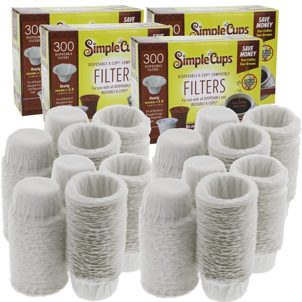 Disposable Paper Coffee Filters 1200 count (1200 Count)