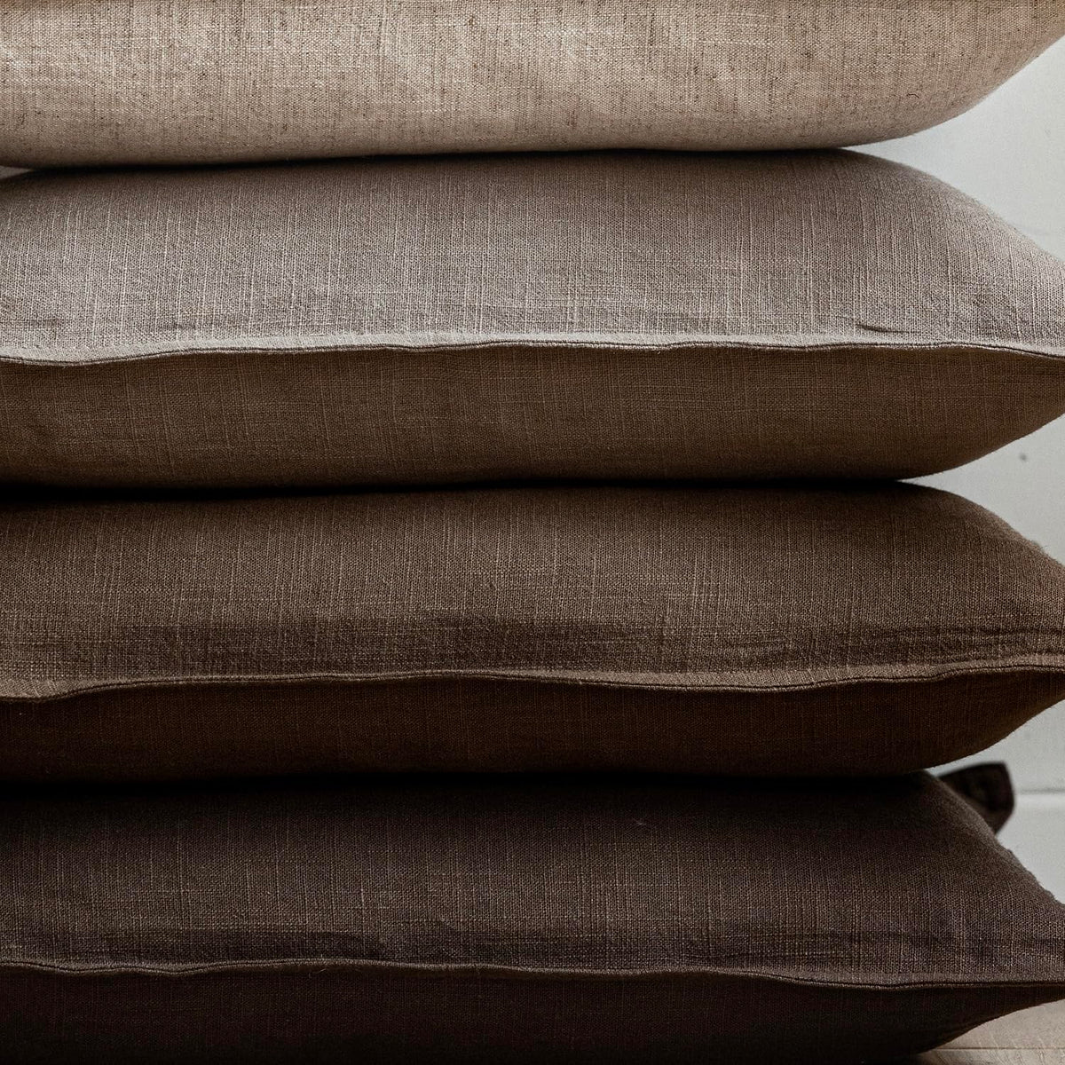 Pack of 2 Decorative Linen Solid Throw Pillow Covers Accent Lumbar Cushion Case Boho Farmhouse Pillowcase for Chair Couch Sofa Bedroom Living Room Home Decor 12 x 20 Inch Brown Tan