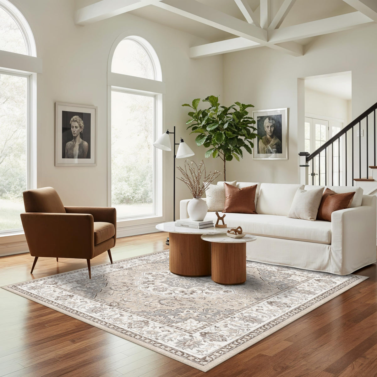 Washable 5x5 Square Area Rugs (25 Sq Ft)
