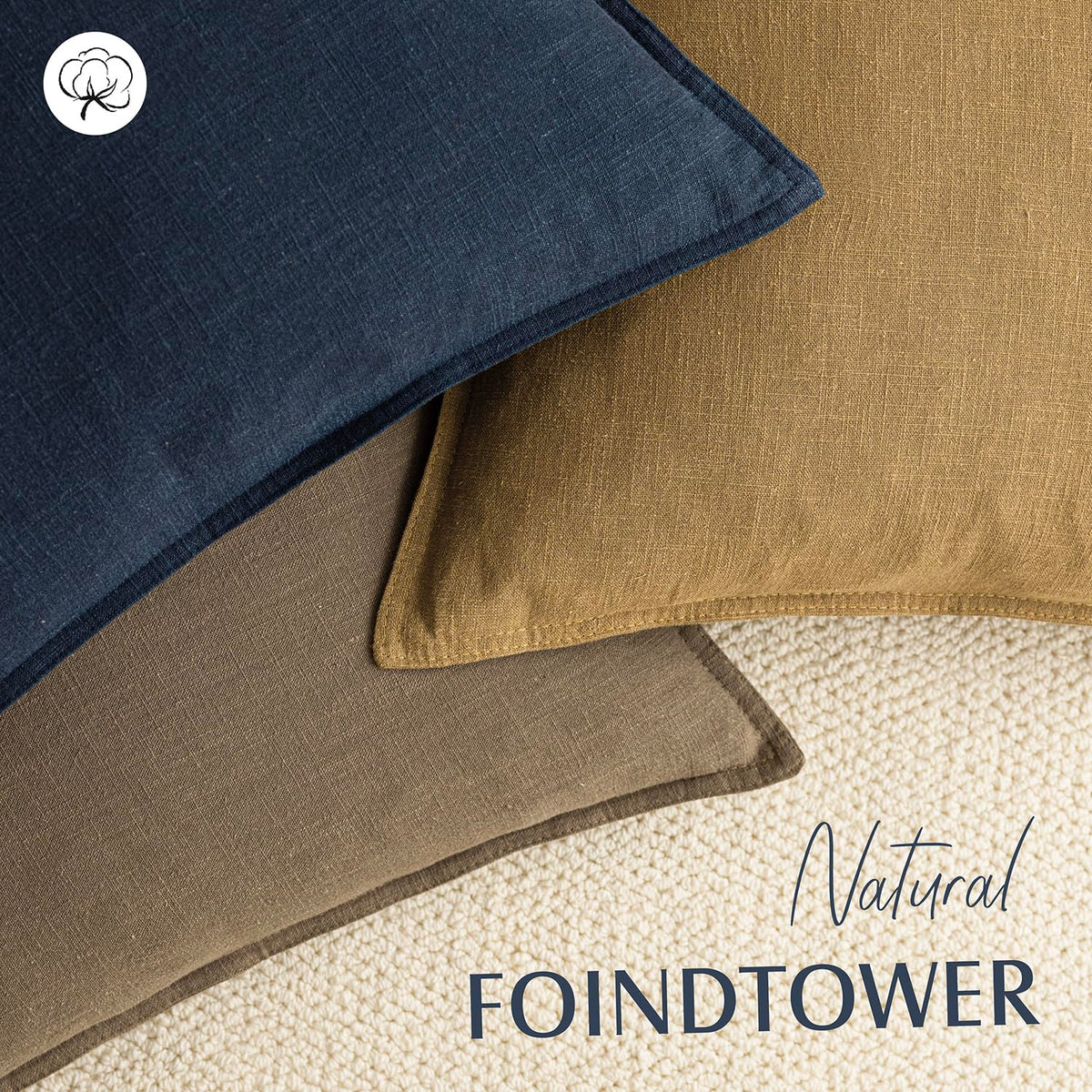 Pack of 2 Decorative Linen Solid Throw Pillow Covers Soft Accent Lumbar Cushion Case Boho Farmhouse Pillowcase for Couch Sofa Bedroom Living Room Home Decor 12 x 20 Inch Honey Mustard (2 Count)