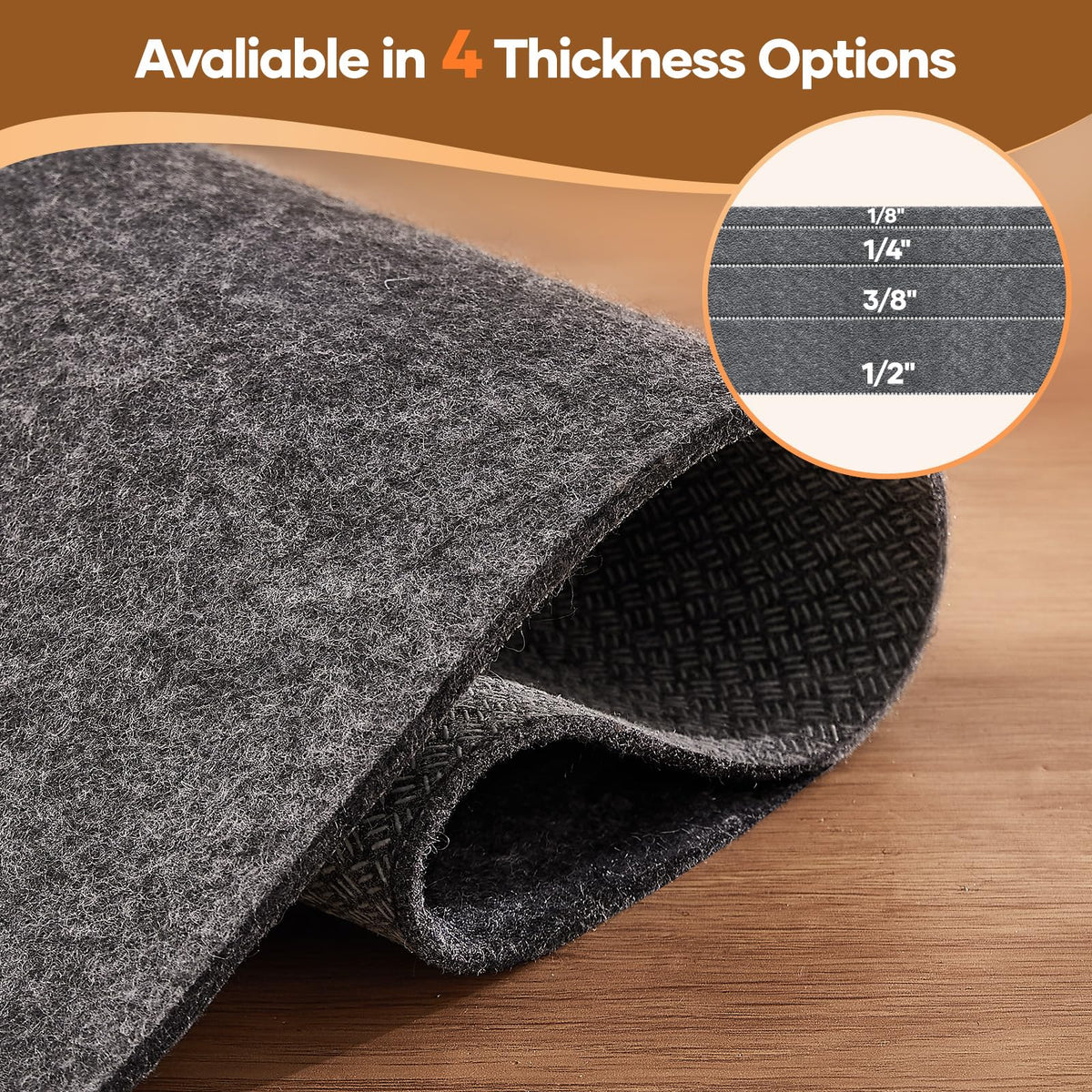 Non Slip Cushioned Rug Pad Gripper (15 Sq Ft)