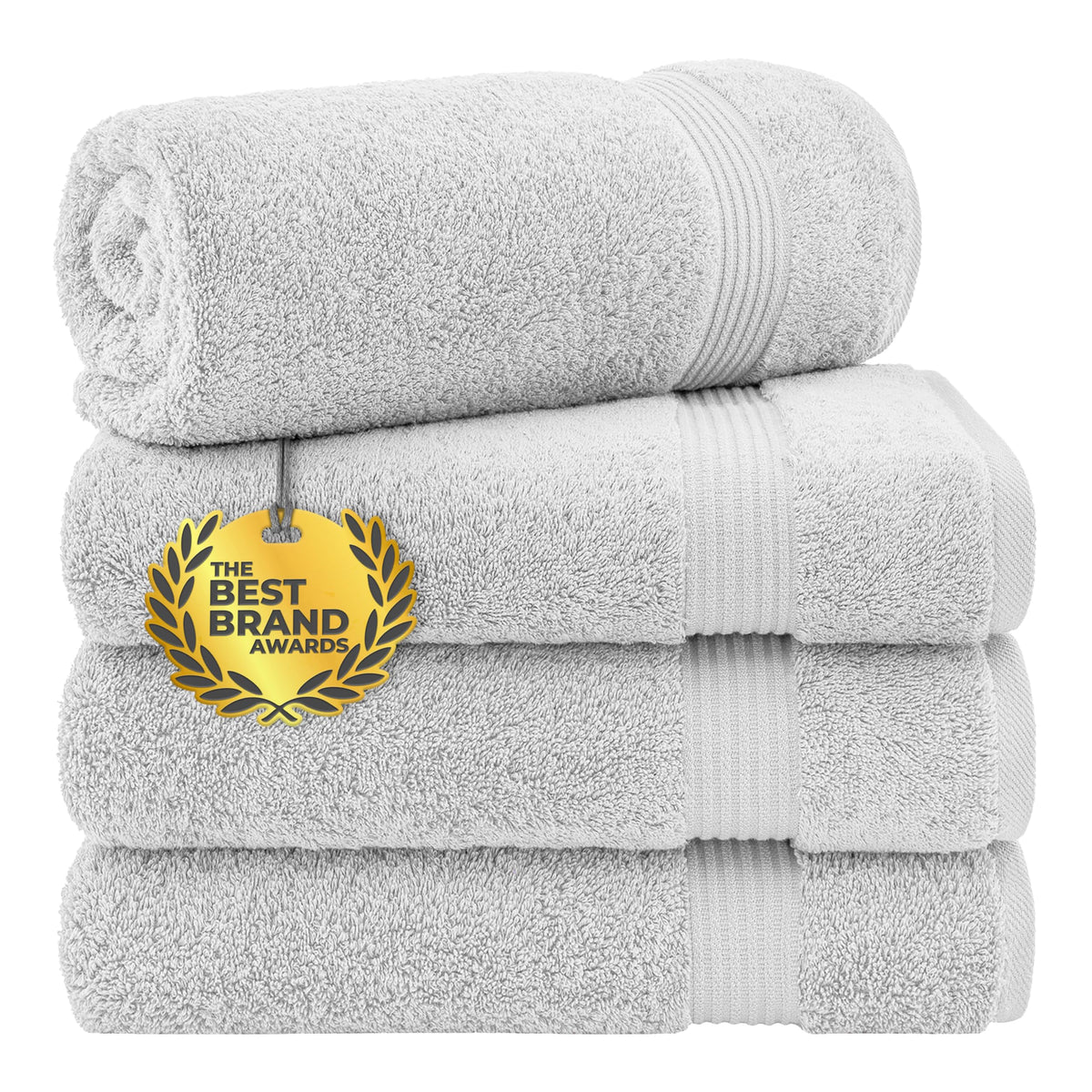 100% Cotton Turkish Towel Set (4 Count)