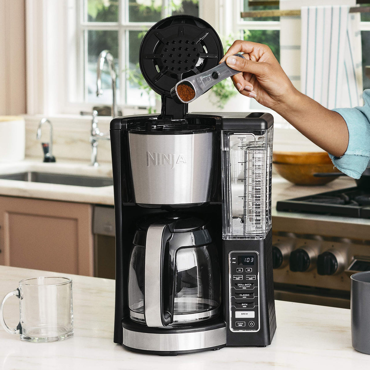 12 Cup Programmable Coffee Maker with Classic and Rich Brews
