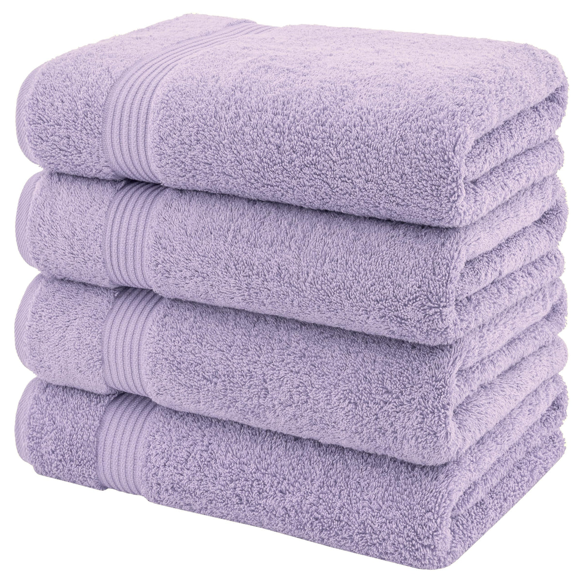 100% Cotton Turkish Bath Towels for Bathroom 4 Pack (4 Count)
