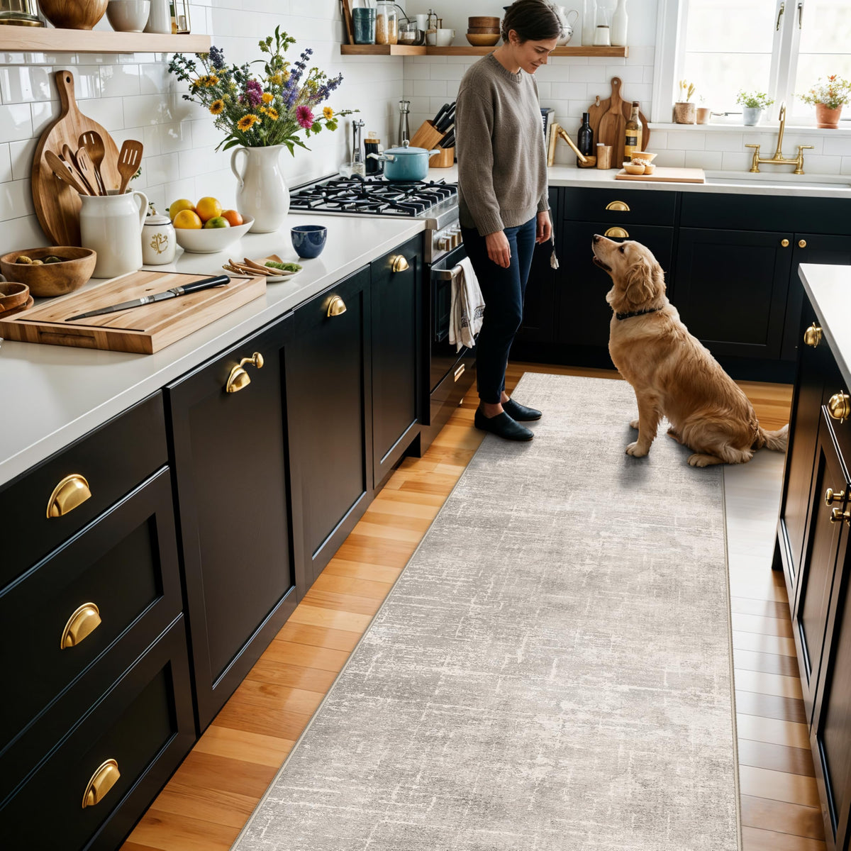 Abstract 2x10 Kitchen Rug Runners (20 Sq Ft)