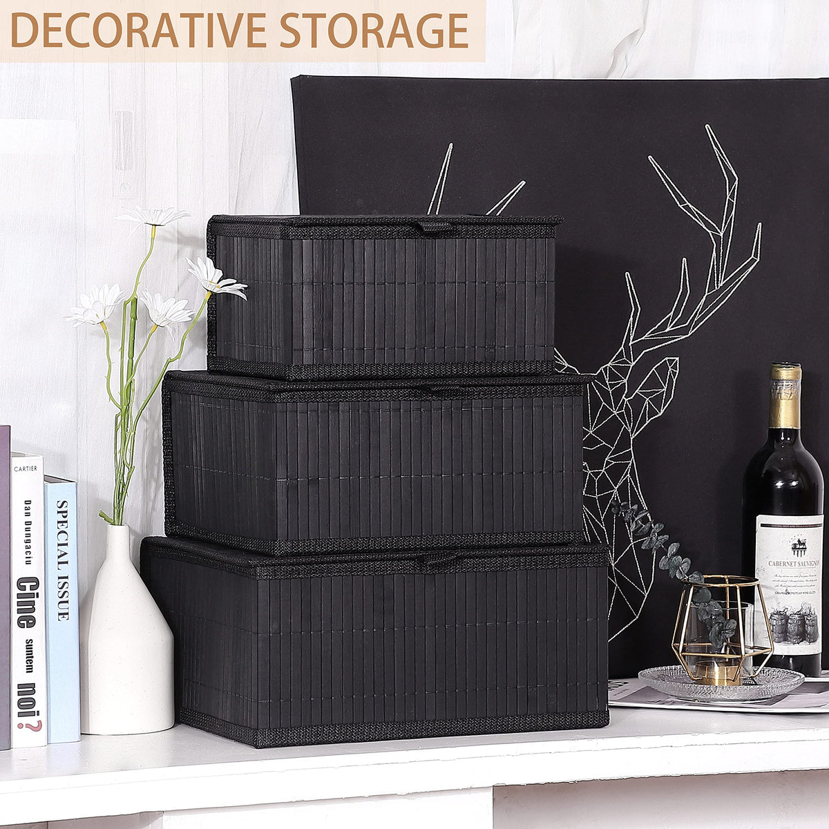 Bamboo Decorative Storage Boxes