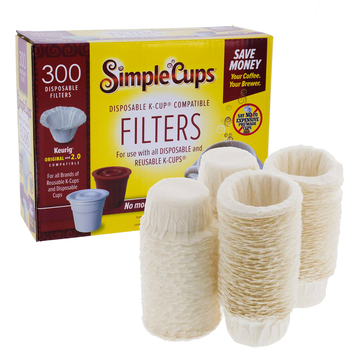 Disposable Paper Coffee Filters 300 Count