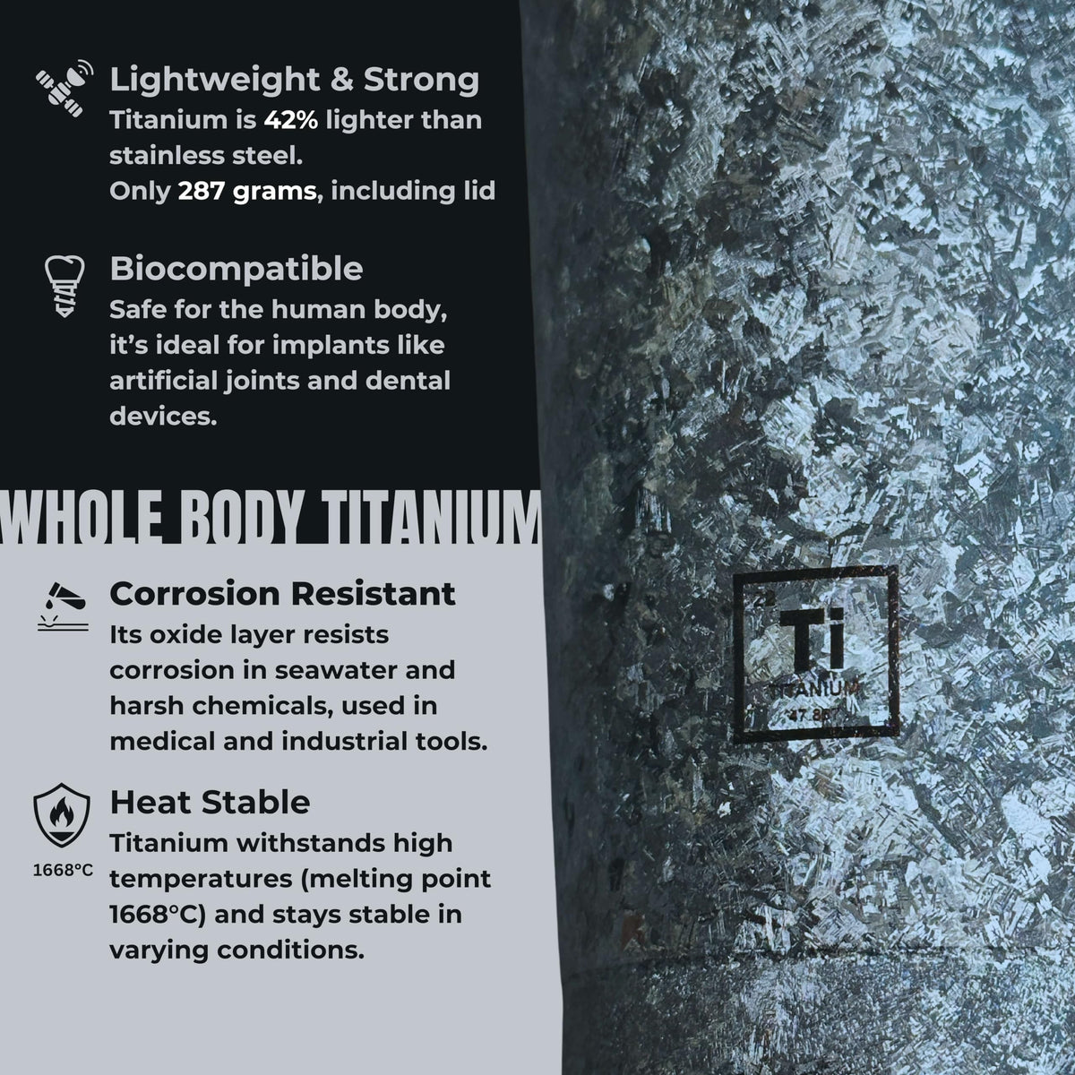 Ti Zero 16oz Titanium Tumbler [Cosmic Amethyst]