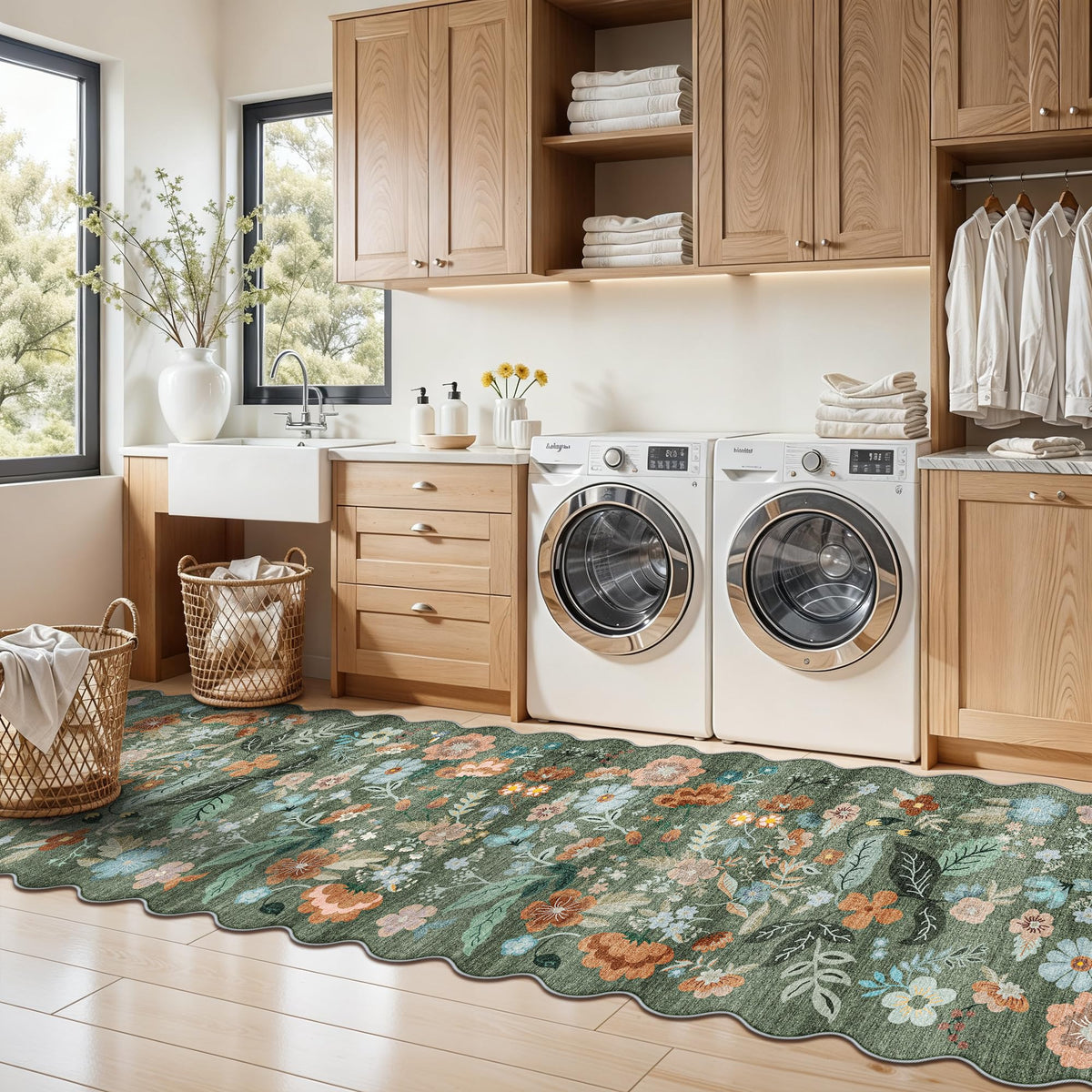 Washable 2x8 Hallway Runner Rug (16 Sq Ft)