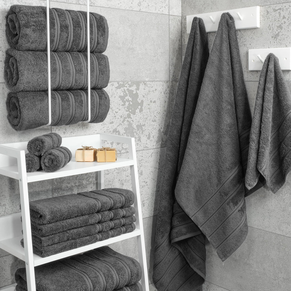 100% Cotton Luxury Turkish Towels (4 Count)