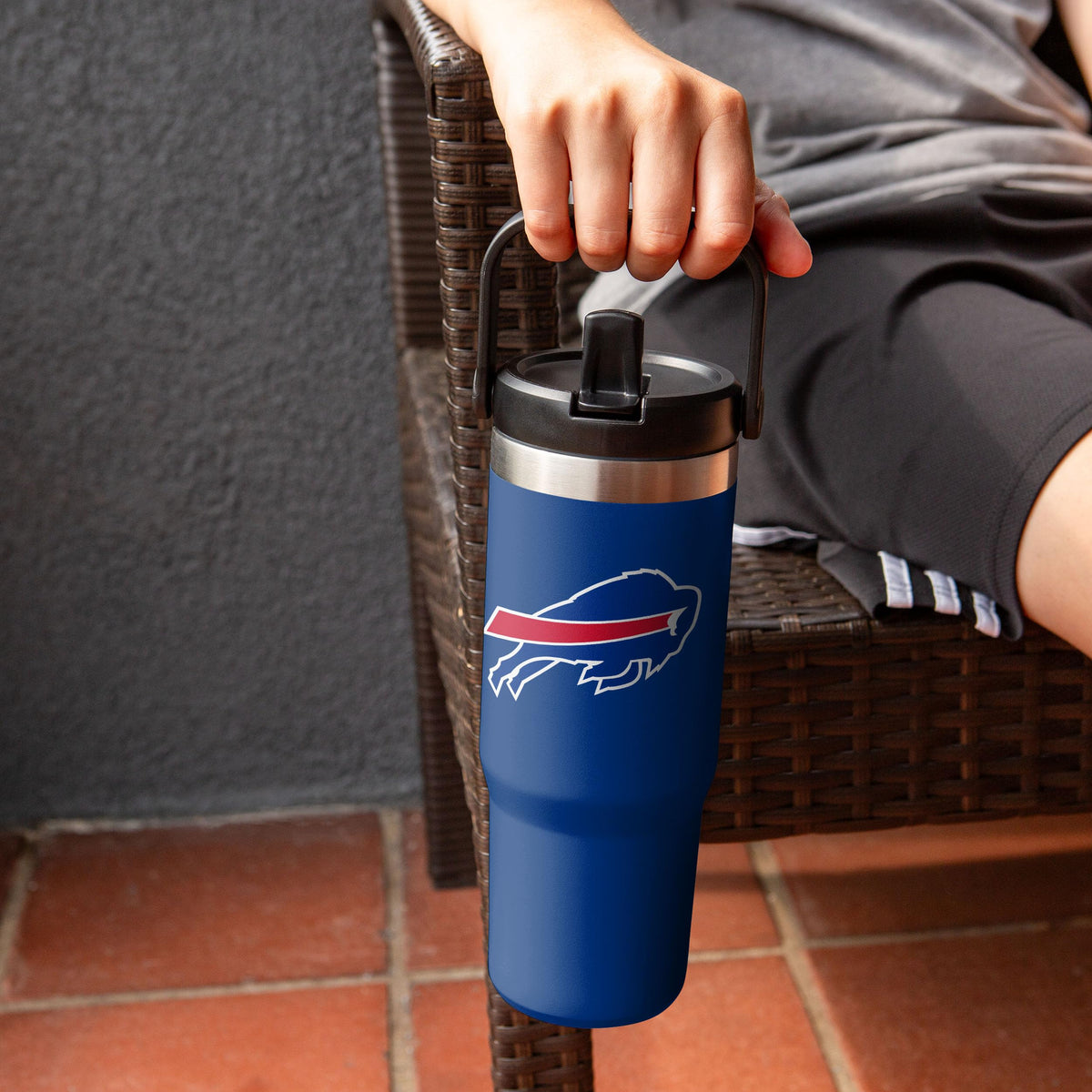 Buffalo Bills NFL 30 oz Straw Tumbler