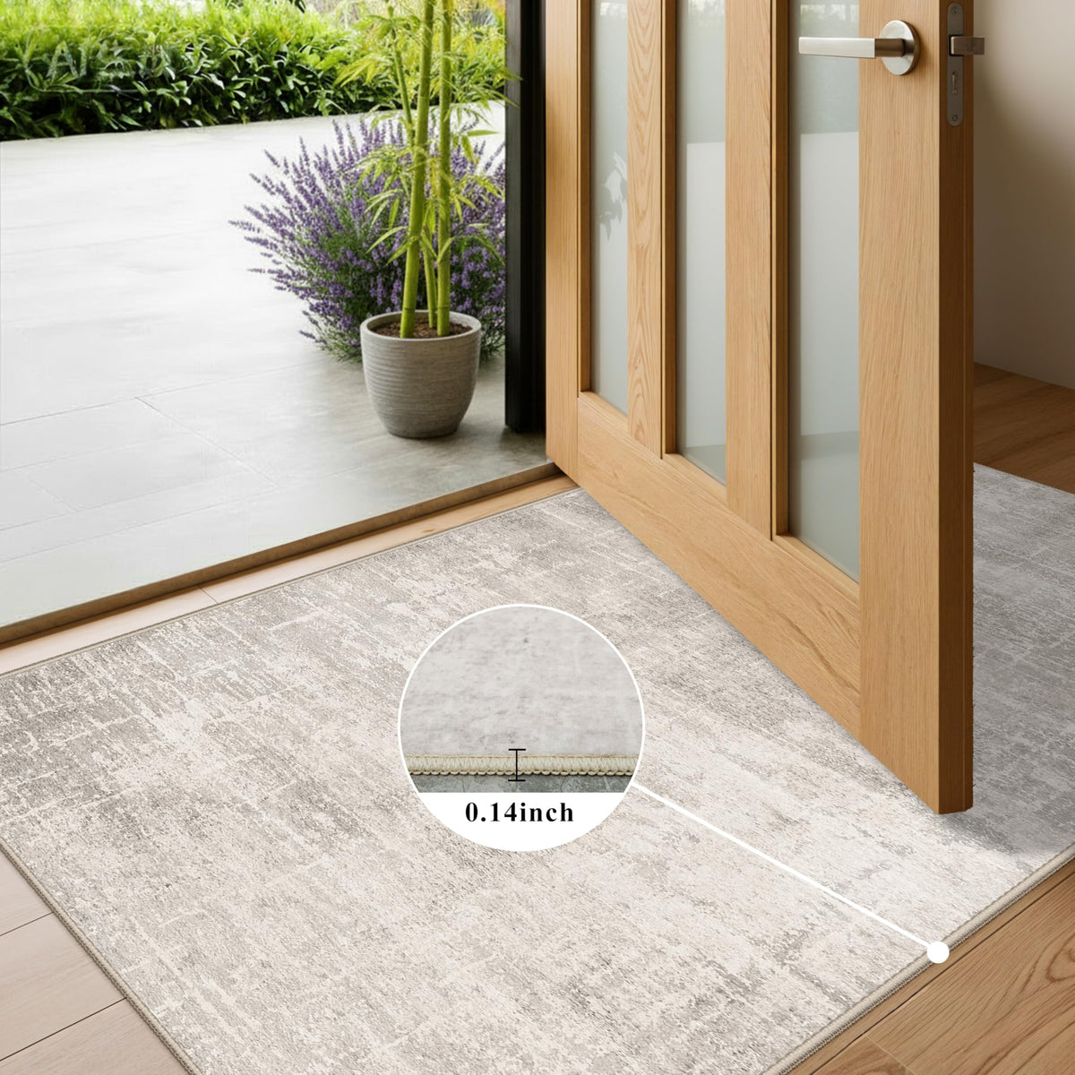 Washable 2x6 Thin Runner Rug