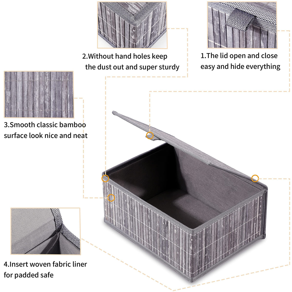 Bamboo Decorative Storage Boxes