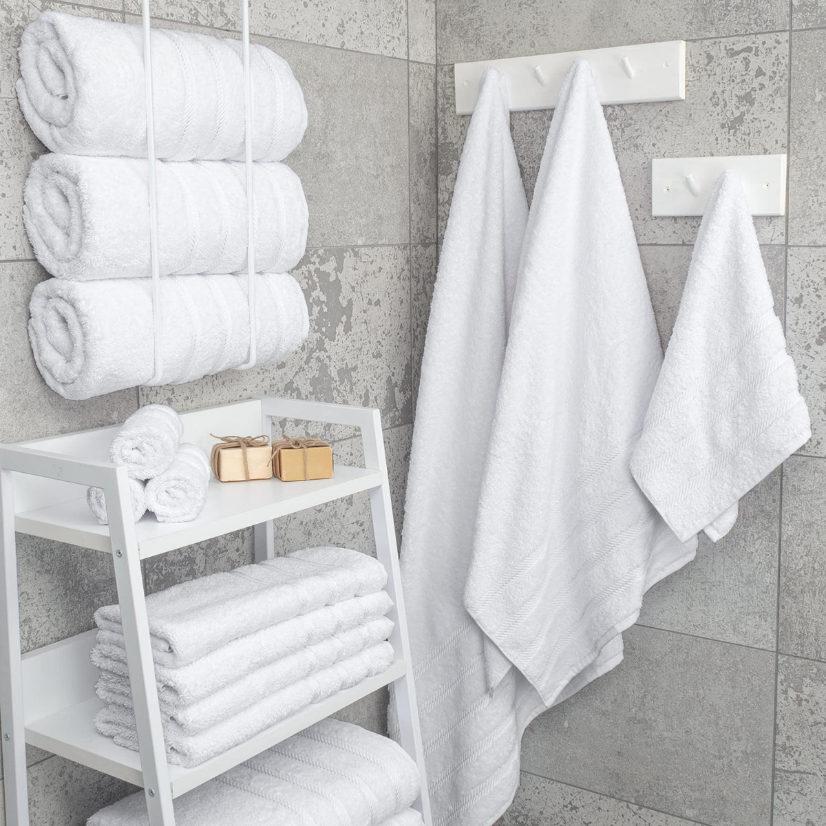 100% Cotton Luxury Turkish Towels (4 Count)
