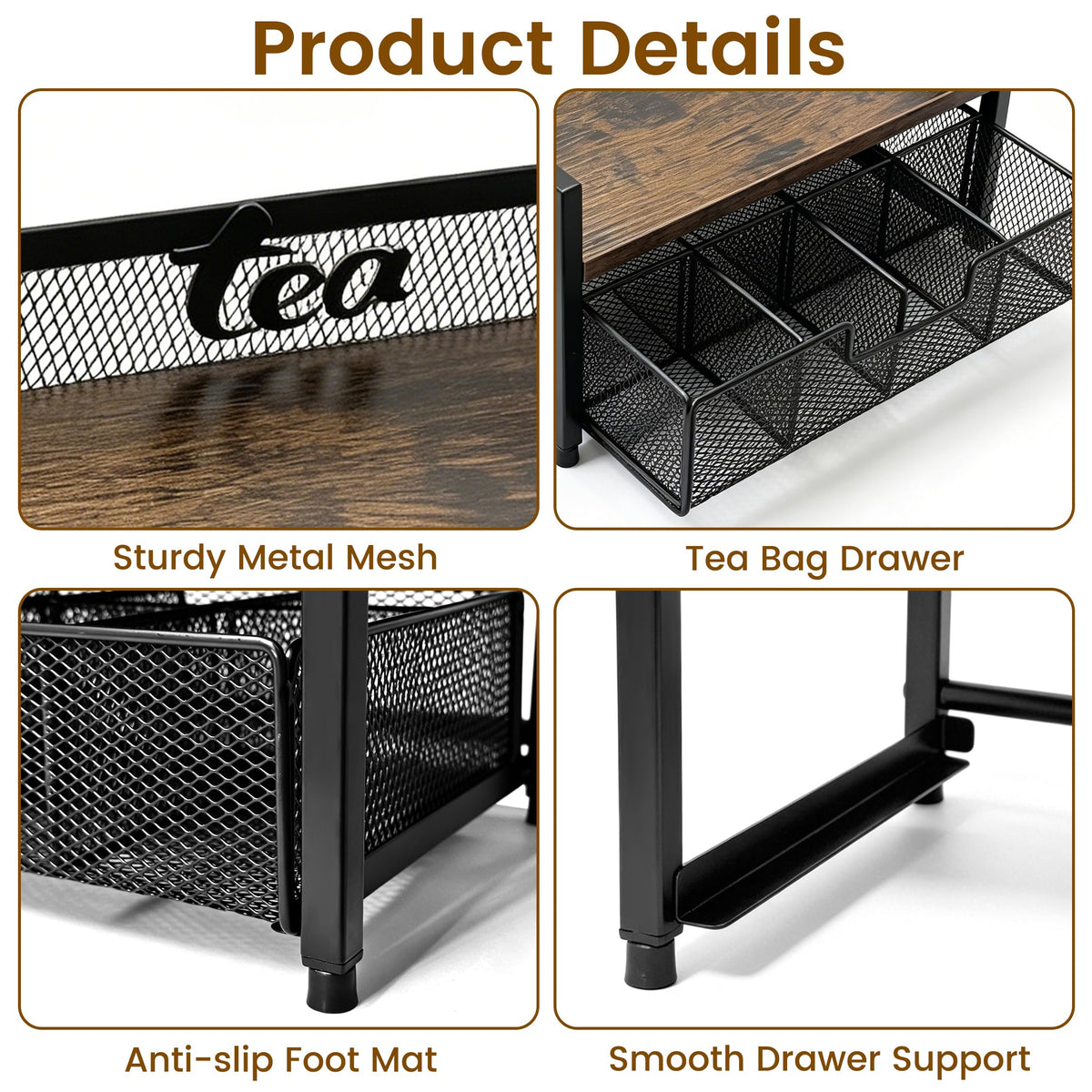 2 Tier Tea Bag Organizer
