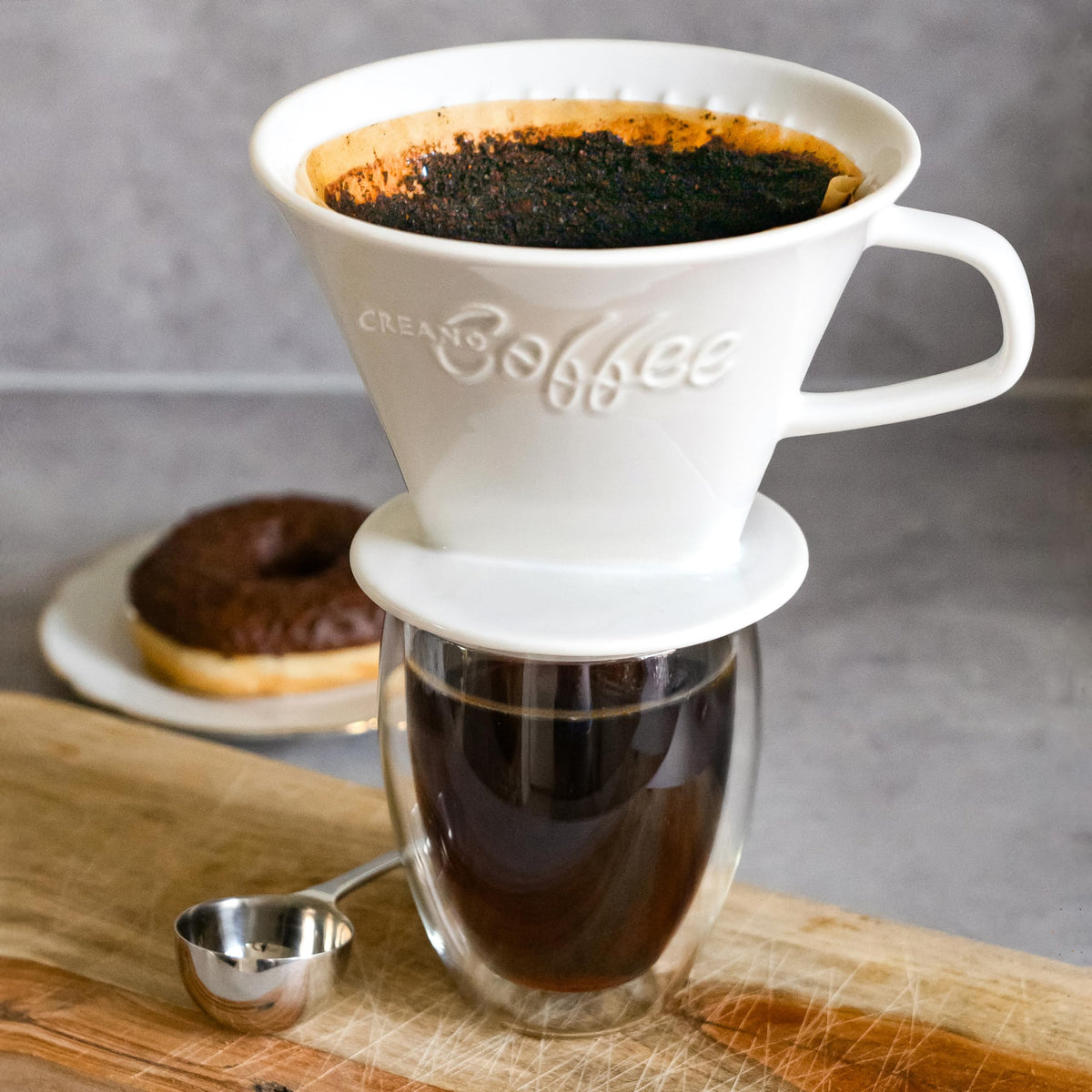 Porcelain Coffee Dripper Red