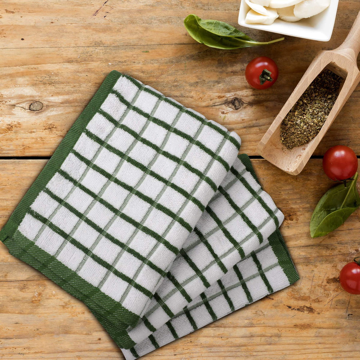 Kitchen Towels Cotton Dish Towels 20”x30” (3 Count)