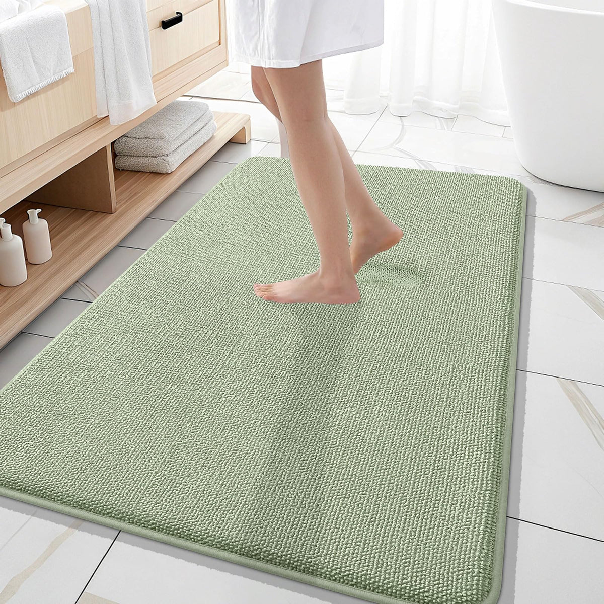 Memory Foam Large Bathroom Rug 59x35